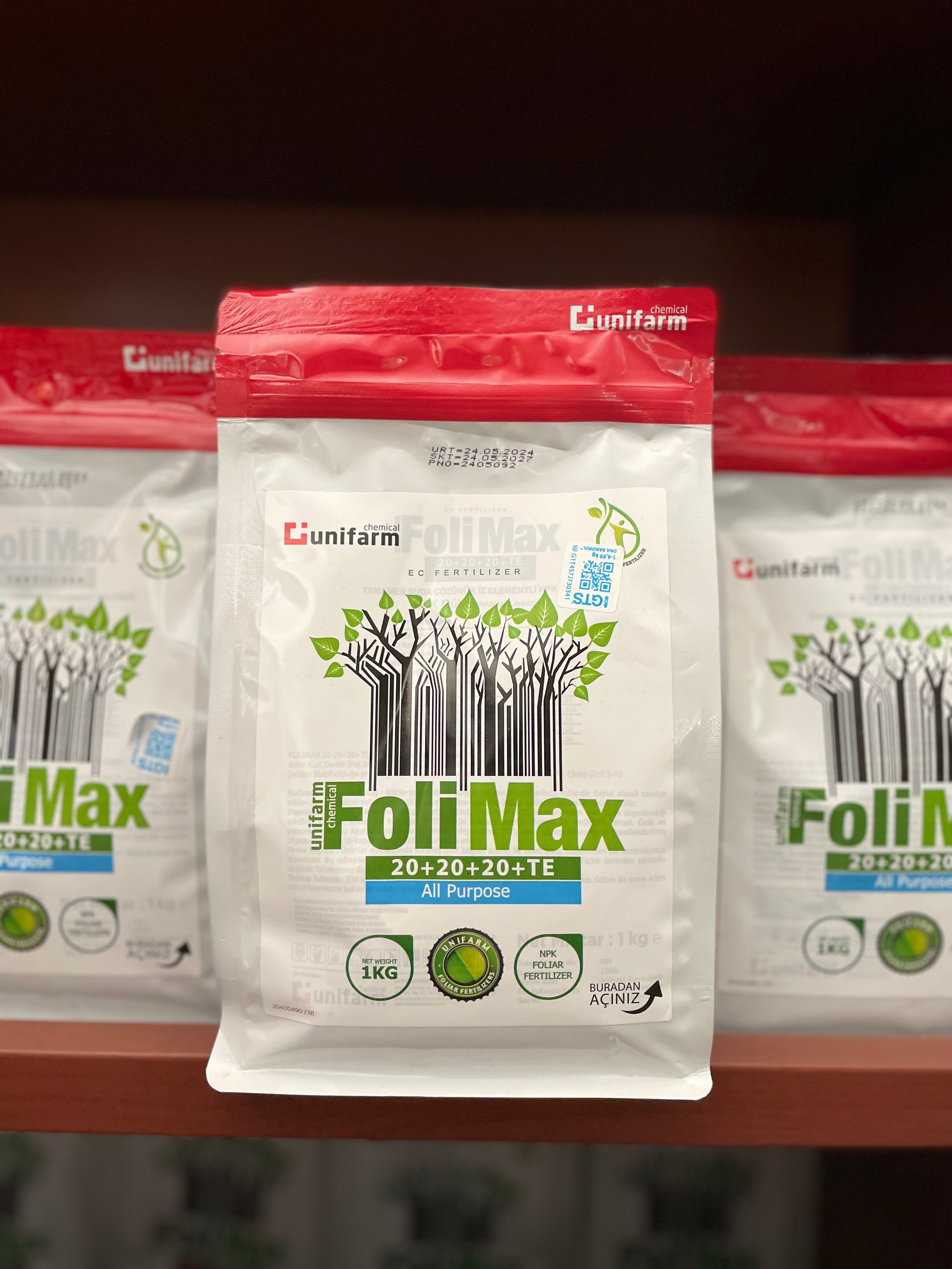 FoliMax 20+20+20+TE Yaprak Gübresi