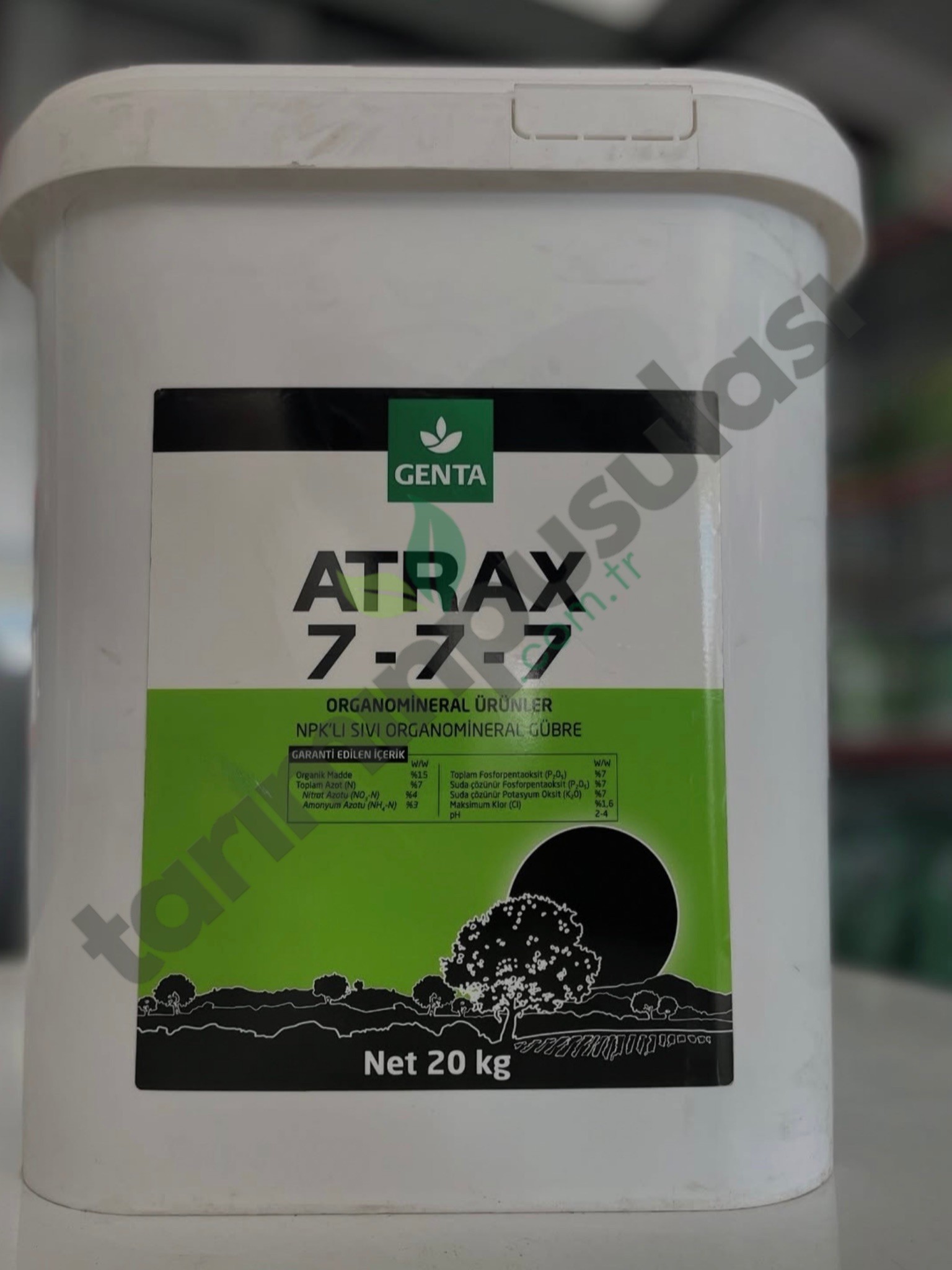 Genta Atrax 7-7-7 Sıvı Orgamineral Gübre 20 litre