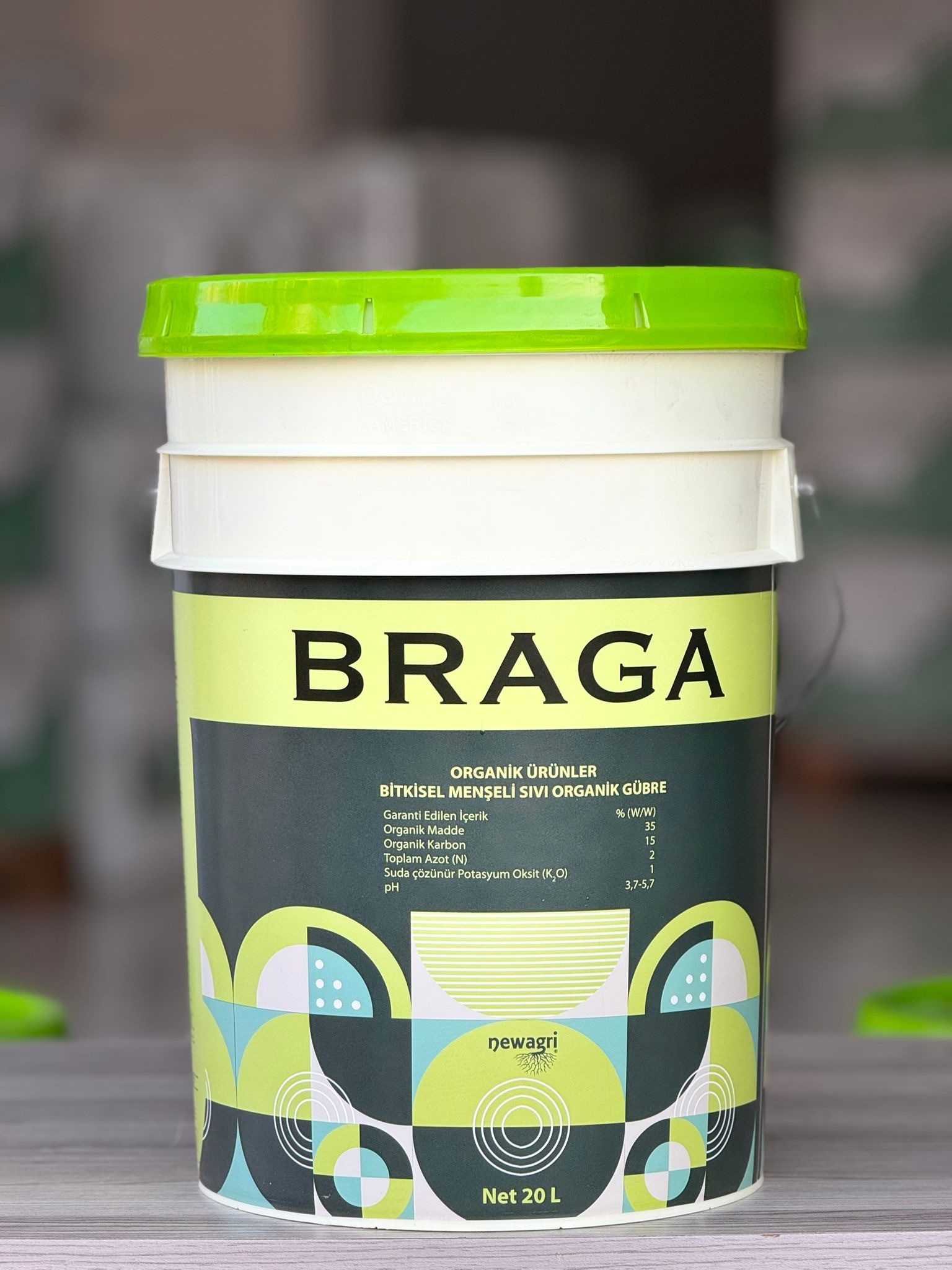 Braga Bitkisel Menşeli Organik Gübre Köklendirici 20 Litre