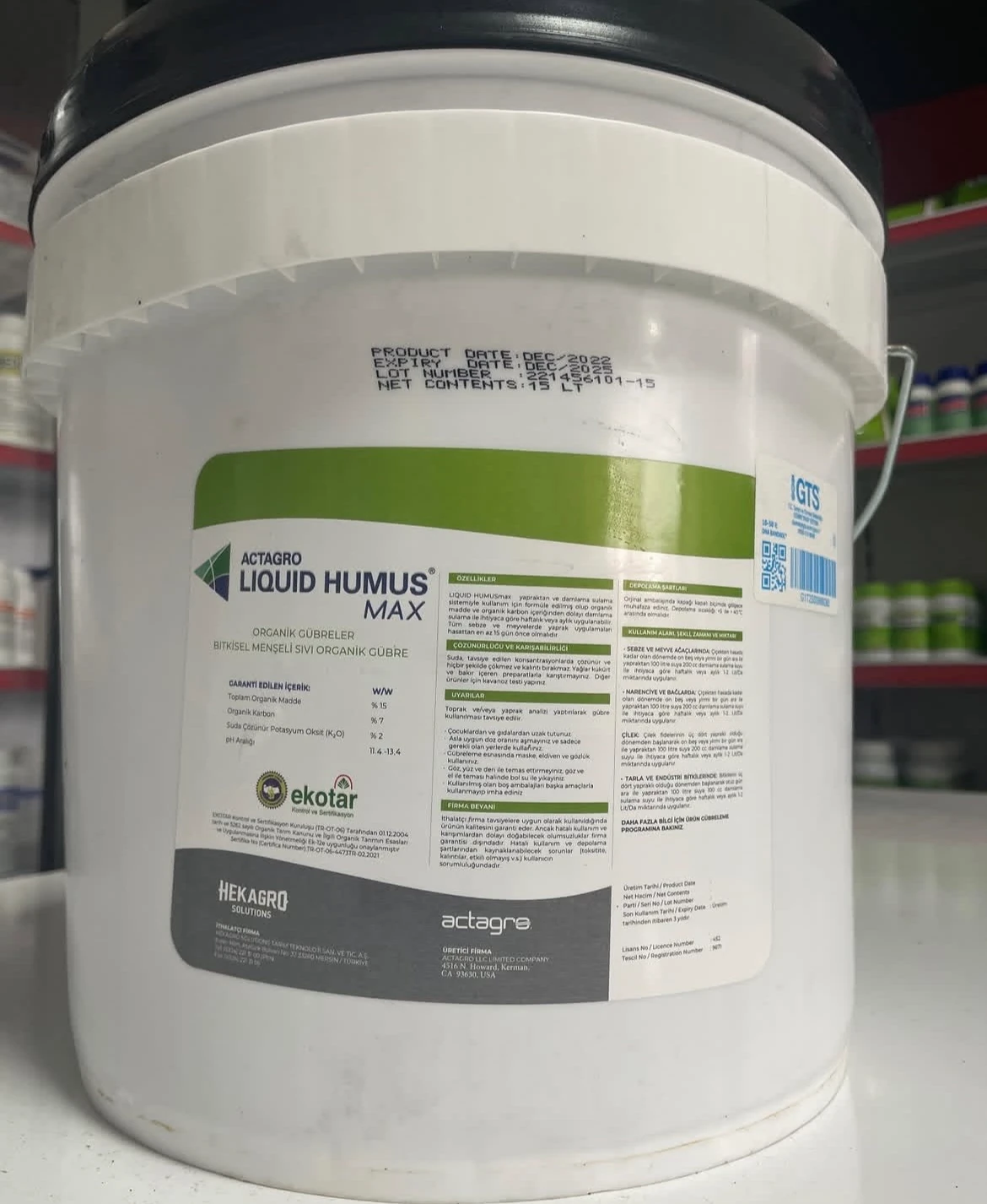Actagro Liquid Humas Max - onlinebahcivan.com