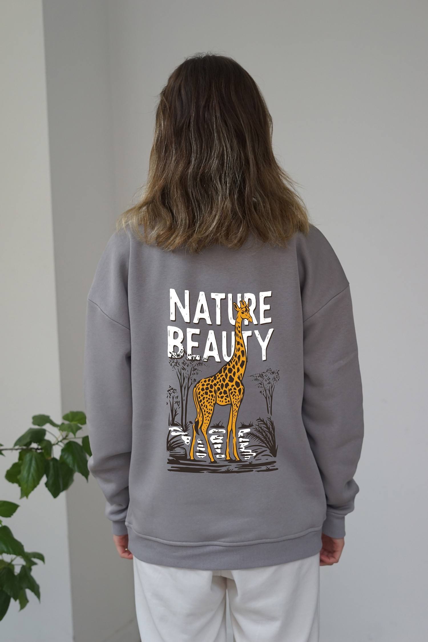 Unisex Beauty Baskili Sweatshirt - Gri