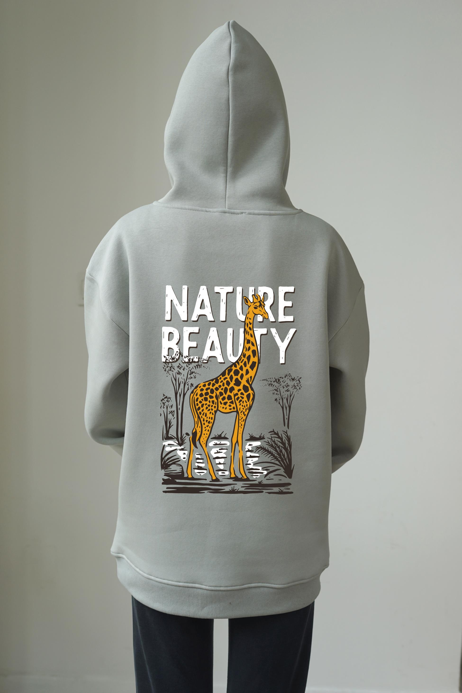Unisex Beauty Baskili hoodie - Gri