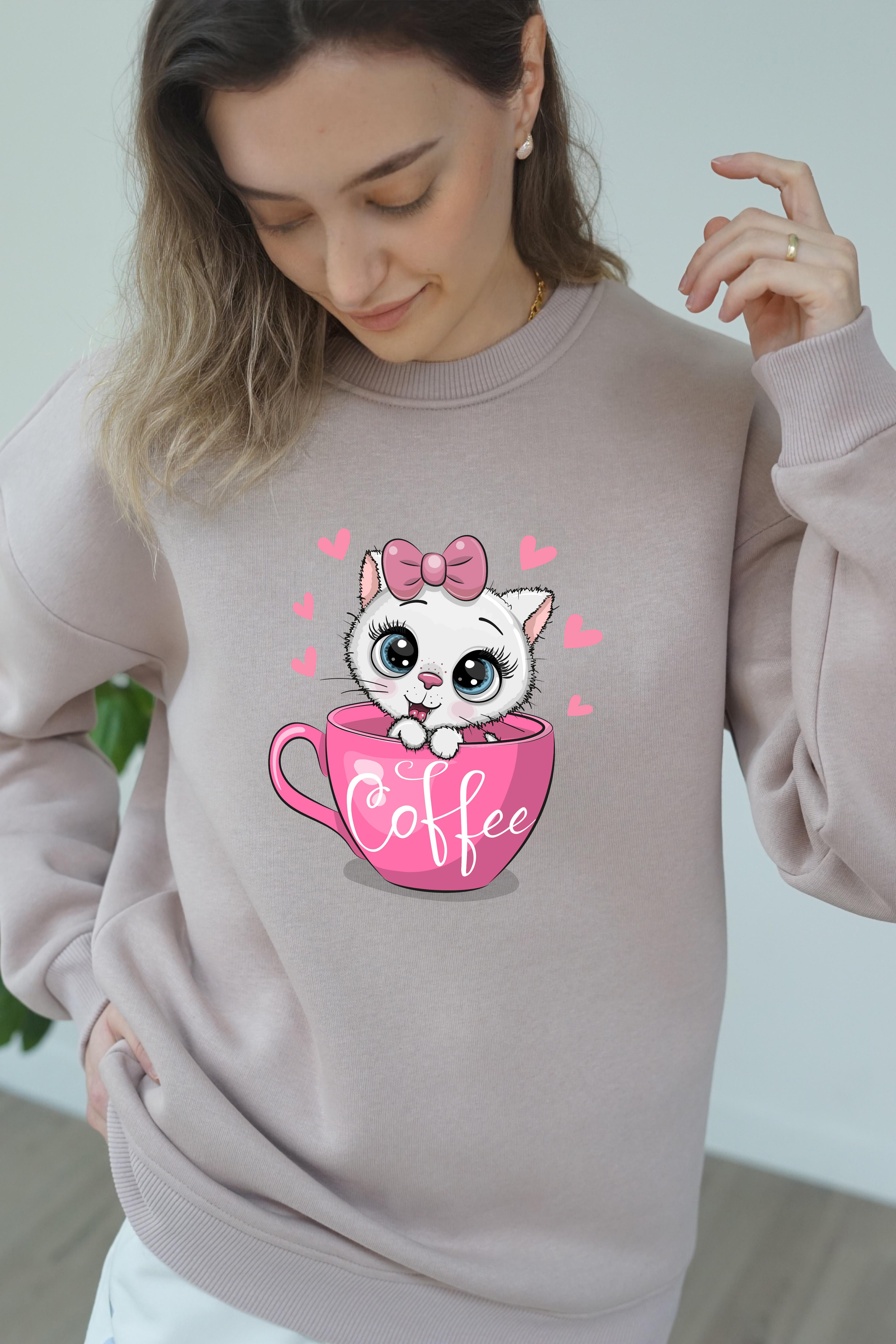 Coffee Baskili Sweatshirt - Vizon