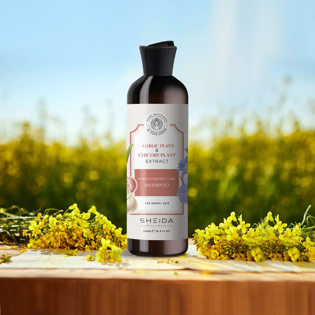 Active Shine Repairing Care Shampoo With Garlic And Chicory Plant