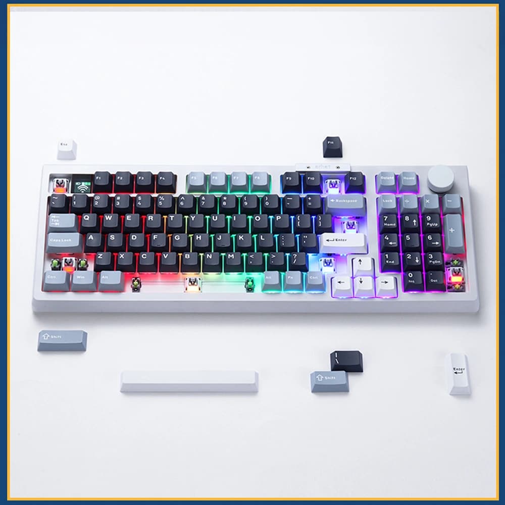 Silver Switches and Keycaps