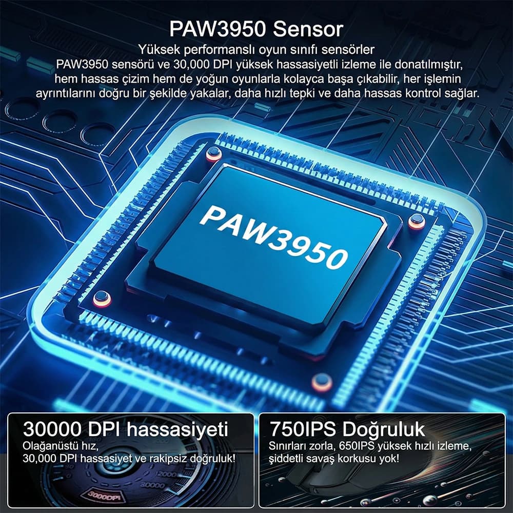 PAW3950 Sensor and Nordic MCU