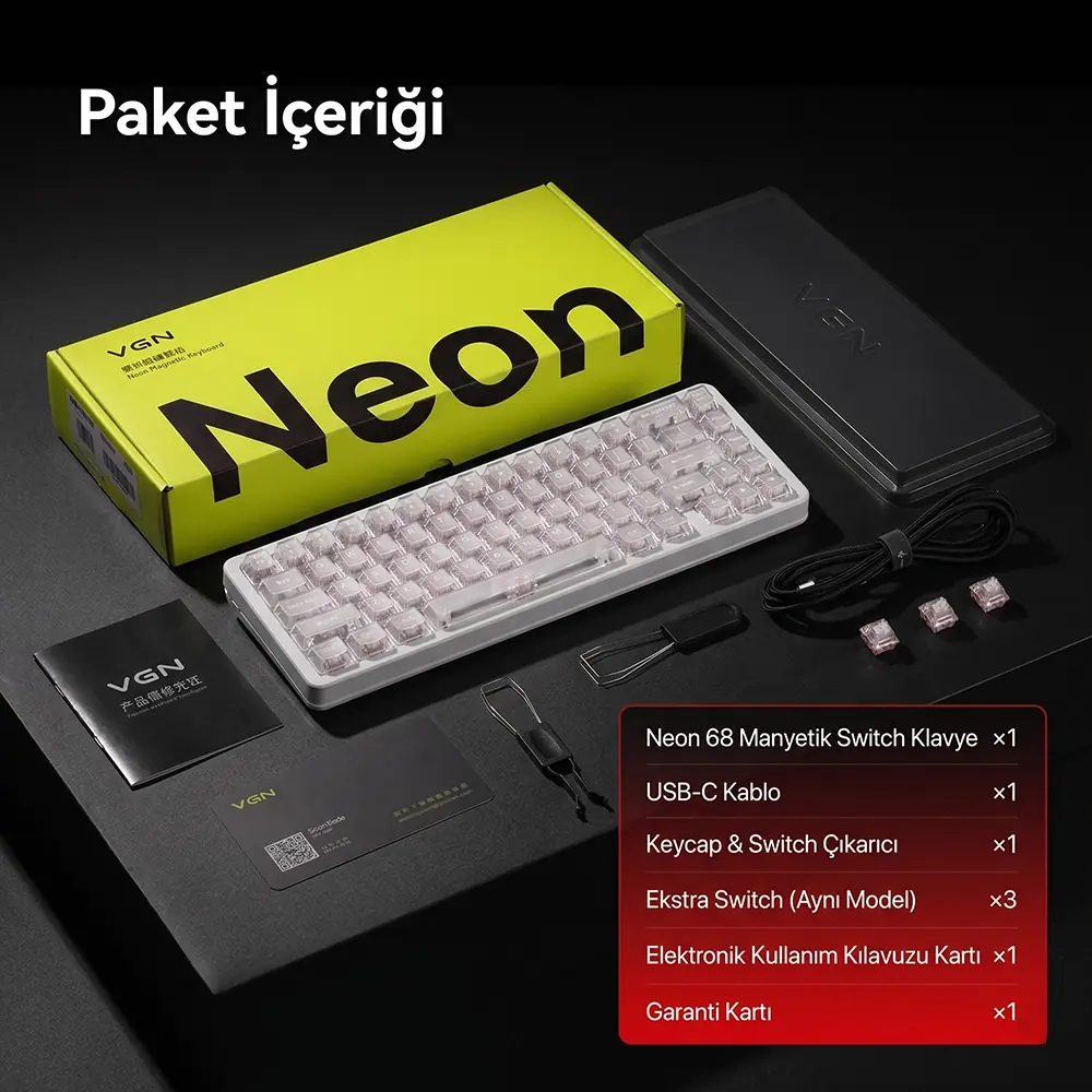 VGN Neon 68HE Package Contents