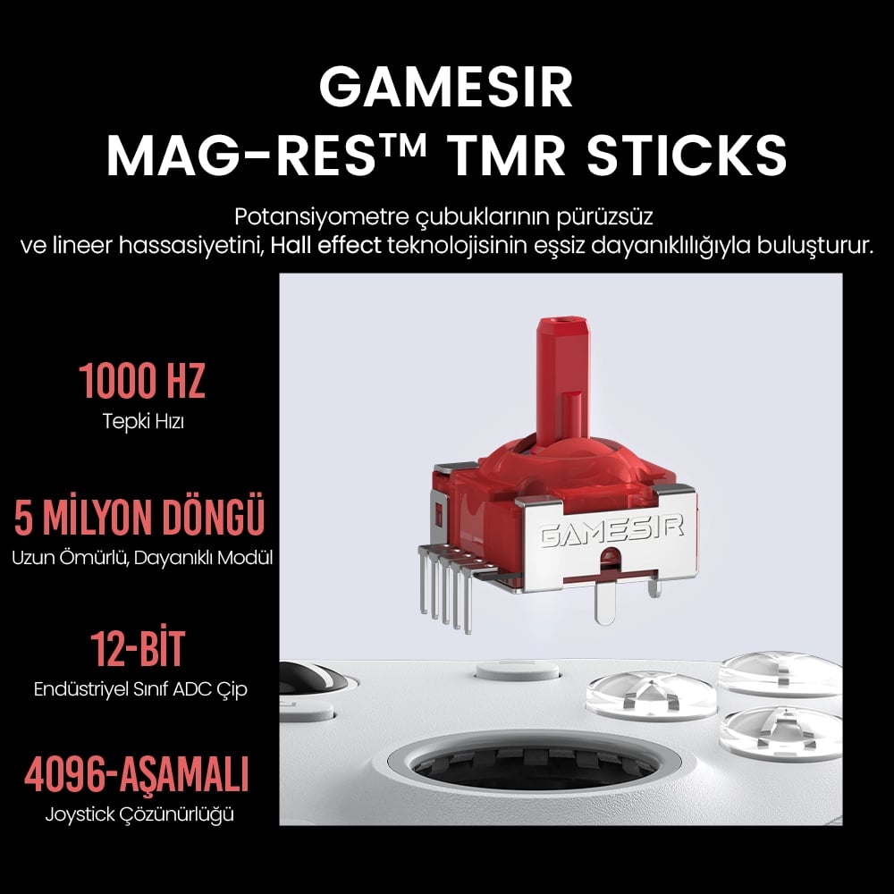 GameSir Mag-Res TMR Stick Teknolojisi