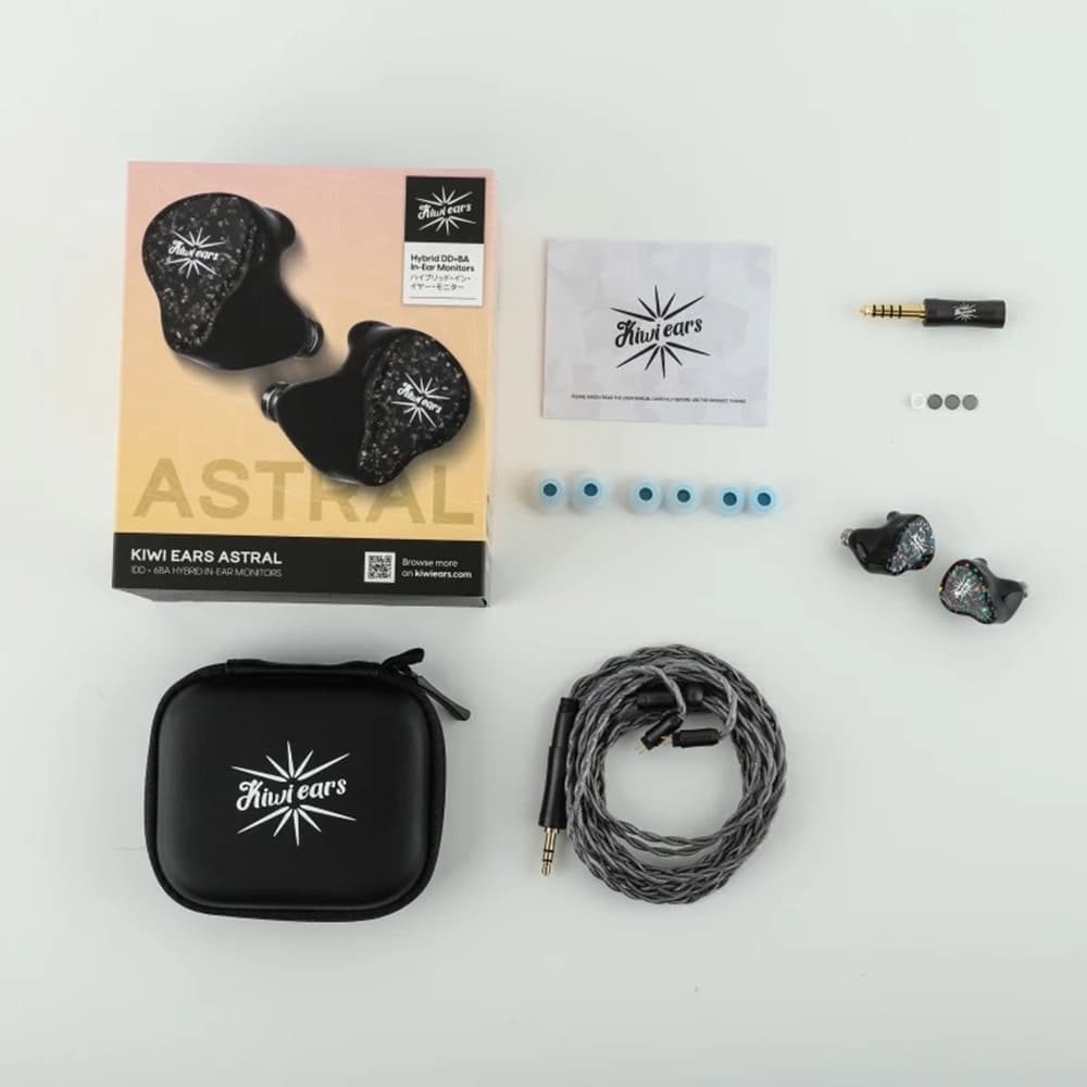 Kiwi Ears Astral Import Resin Shell and Detachable Cable