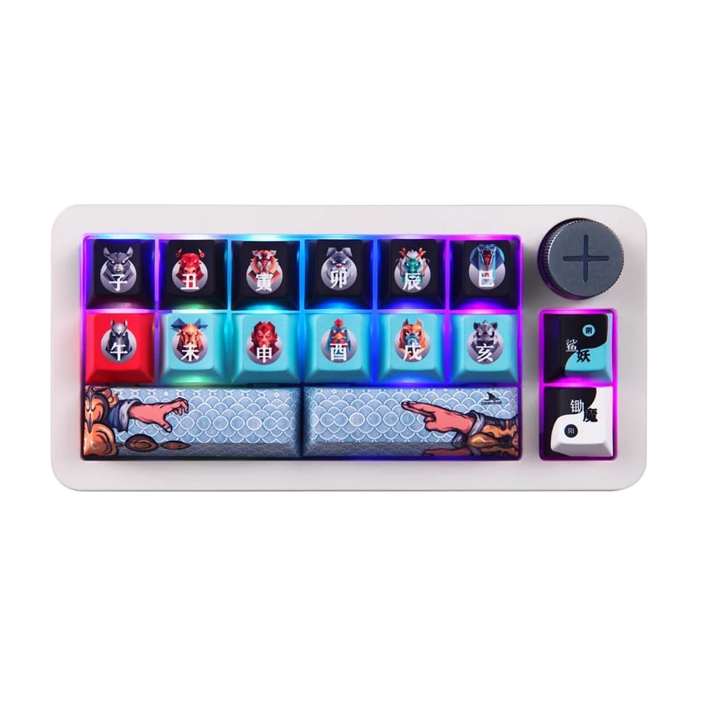 Darmoshark SK16 QMK/VIA Tri-Mode Mekanik Makro Keypad
