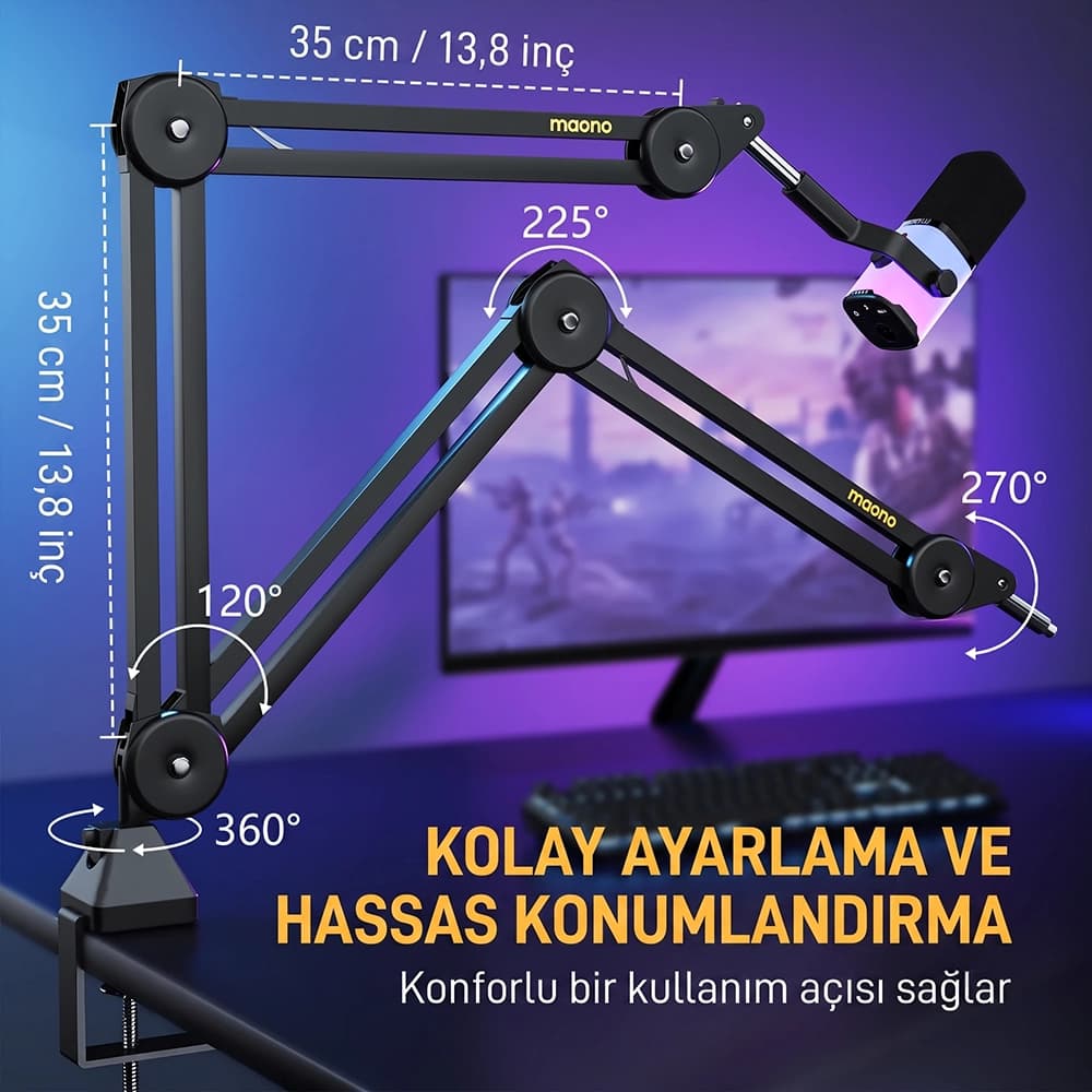 Maono BA37 Easy Adjustment and Precision Positioning