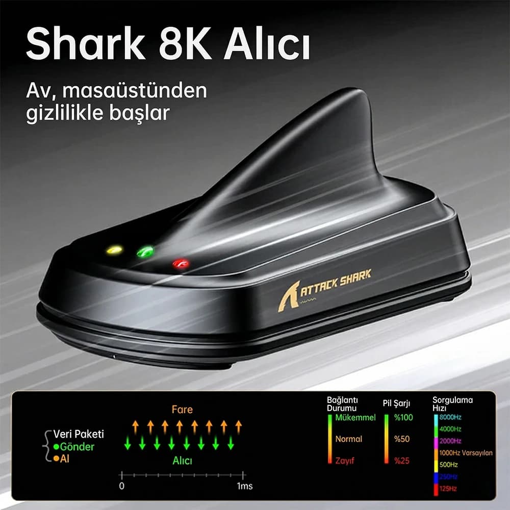 Dual 8K Polling and Shark Receiver