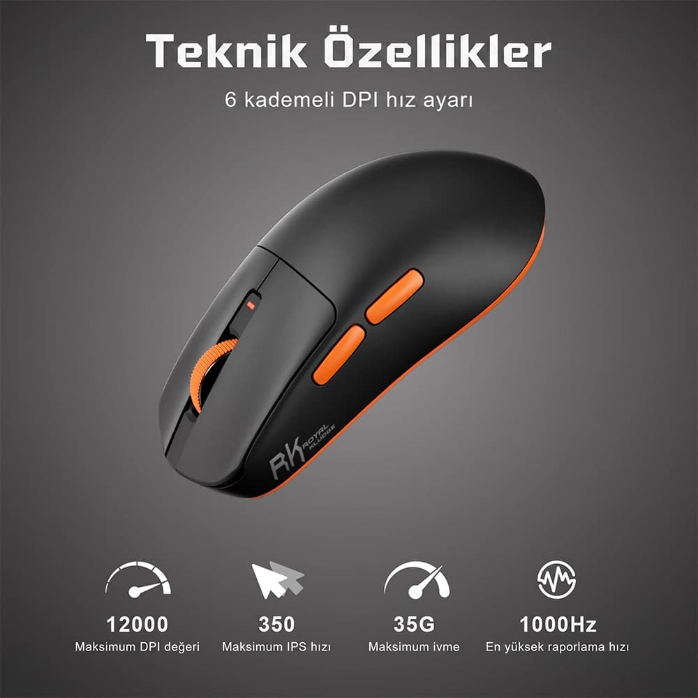 Royal Kludge RK M30 PixArt PAW3311 Optik Sensör