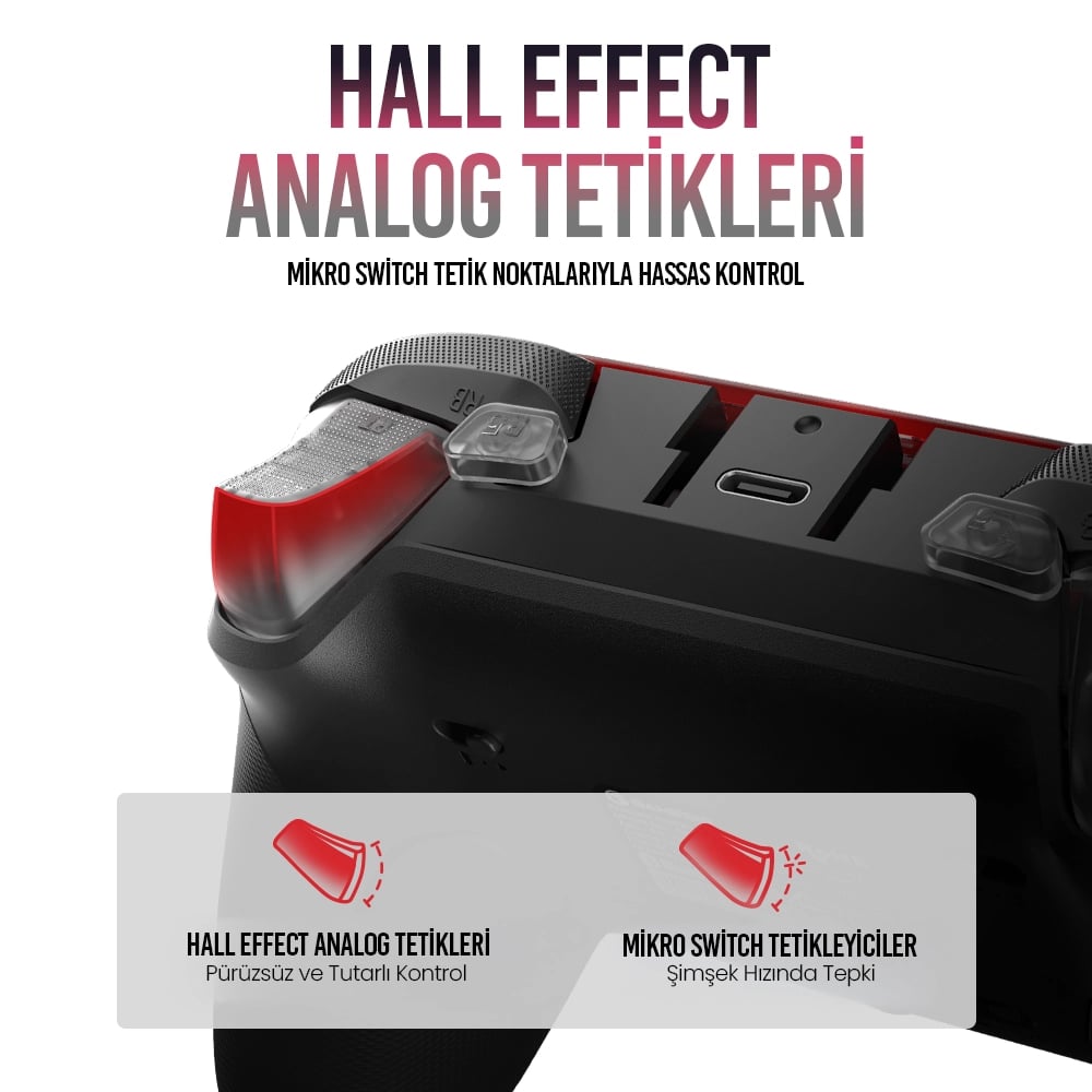 Hall Effect Analog Tetikler ve Mikro Switch