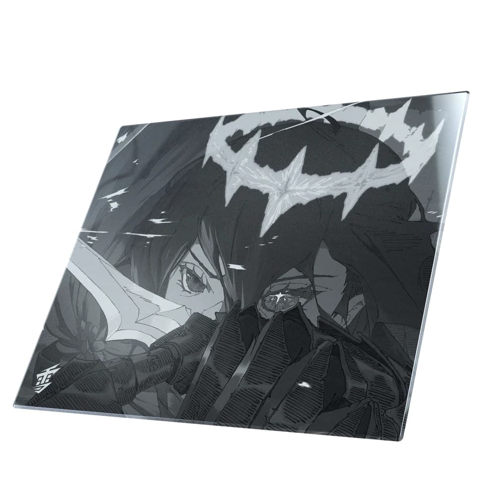 Yuki Aim MONOKURO Glass Mousepad(新品未開封) Yuki Aim Monokuro Glass (Cam) Oyuncu Mousepad [Number Edition]