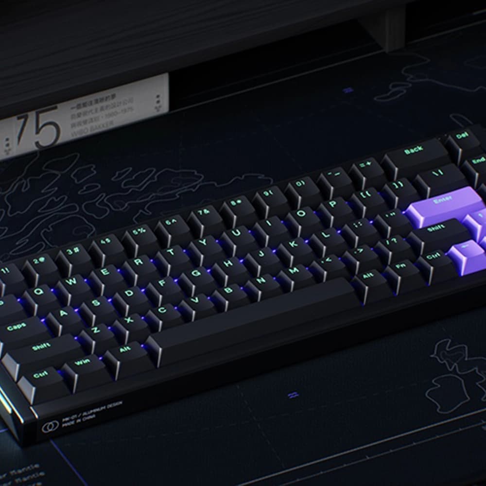 NuPhy BH65 HE Canlı RGB Aydınlatma ve PBT Keycaps