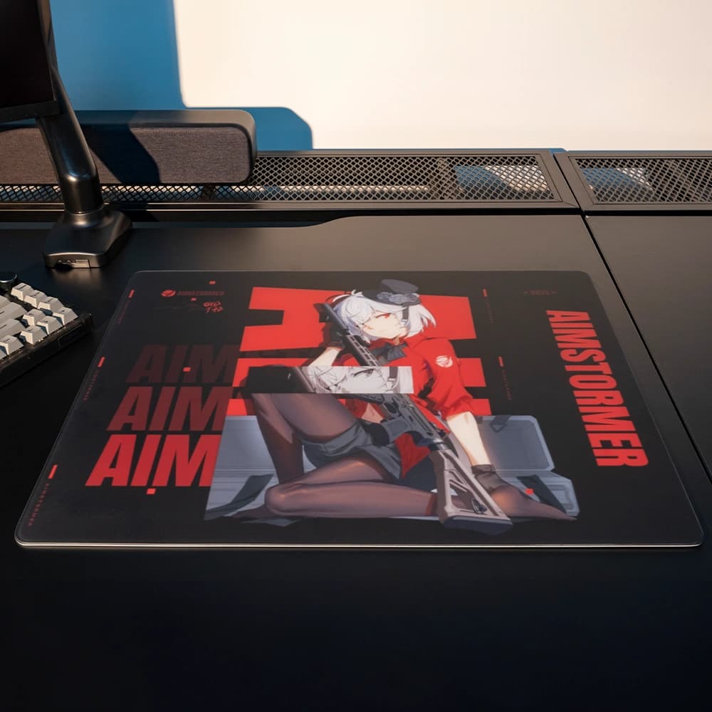 Dream Gamer Aim Stormer Thunder Glass Mousepad - Speed Yüzey