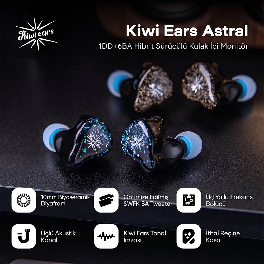 Kiwi Ears Astral 1DD+6BA IEM Overview