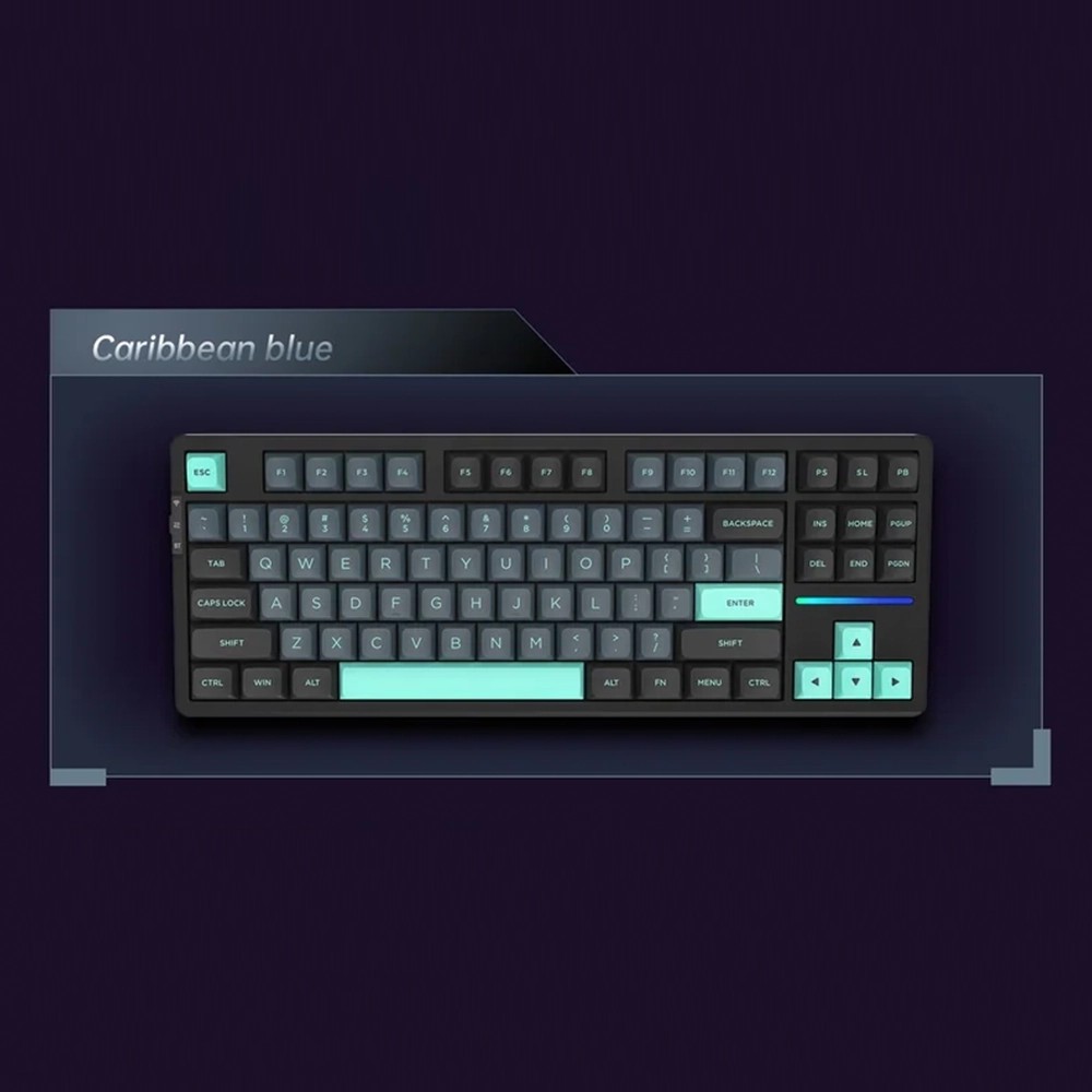 VGN V87 Kablosuz Mekanik Klavye - Caribbean Blue