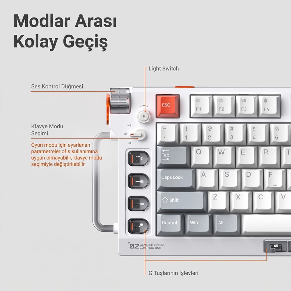 NuPhy Field75 HE V2 8K Polling Rate ve 0.45ms Gecikme