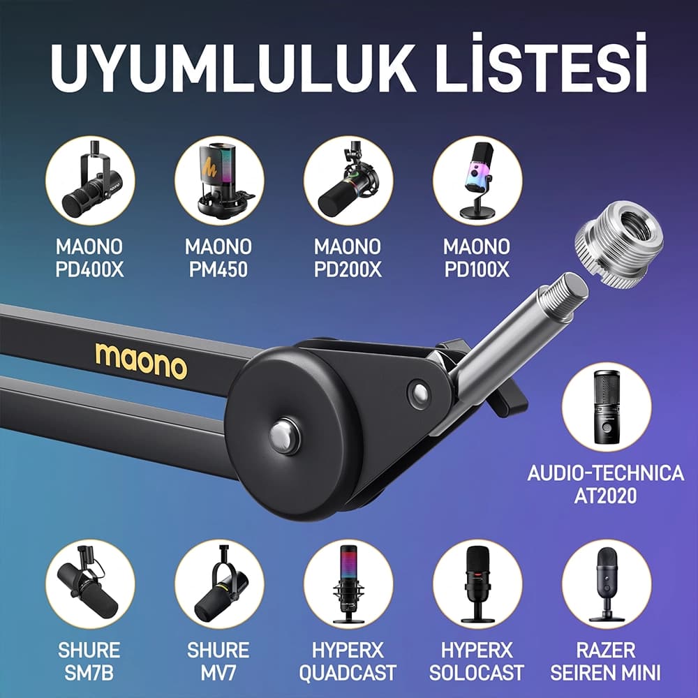 Maono BA37 Desk Clamp and Headphone Hook