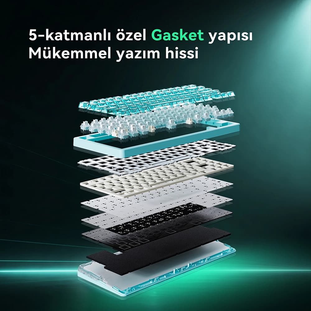 VGN Neon 75 Air HE 5 Katmanlı Gasket Akustik Yapı