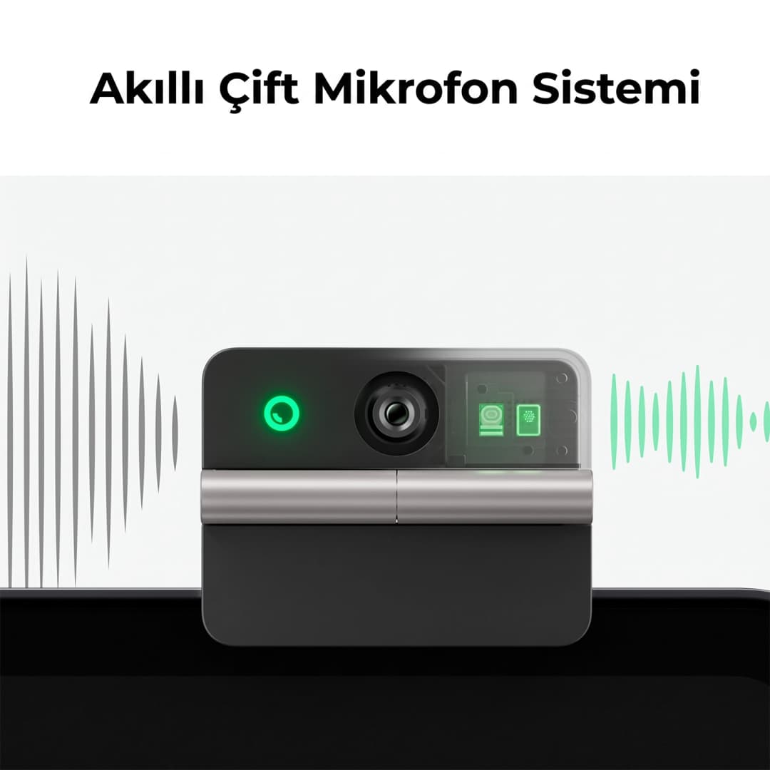 OBSBOT Meet Flip Akıllı Çift Mikrofon