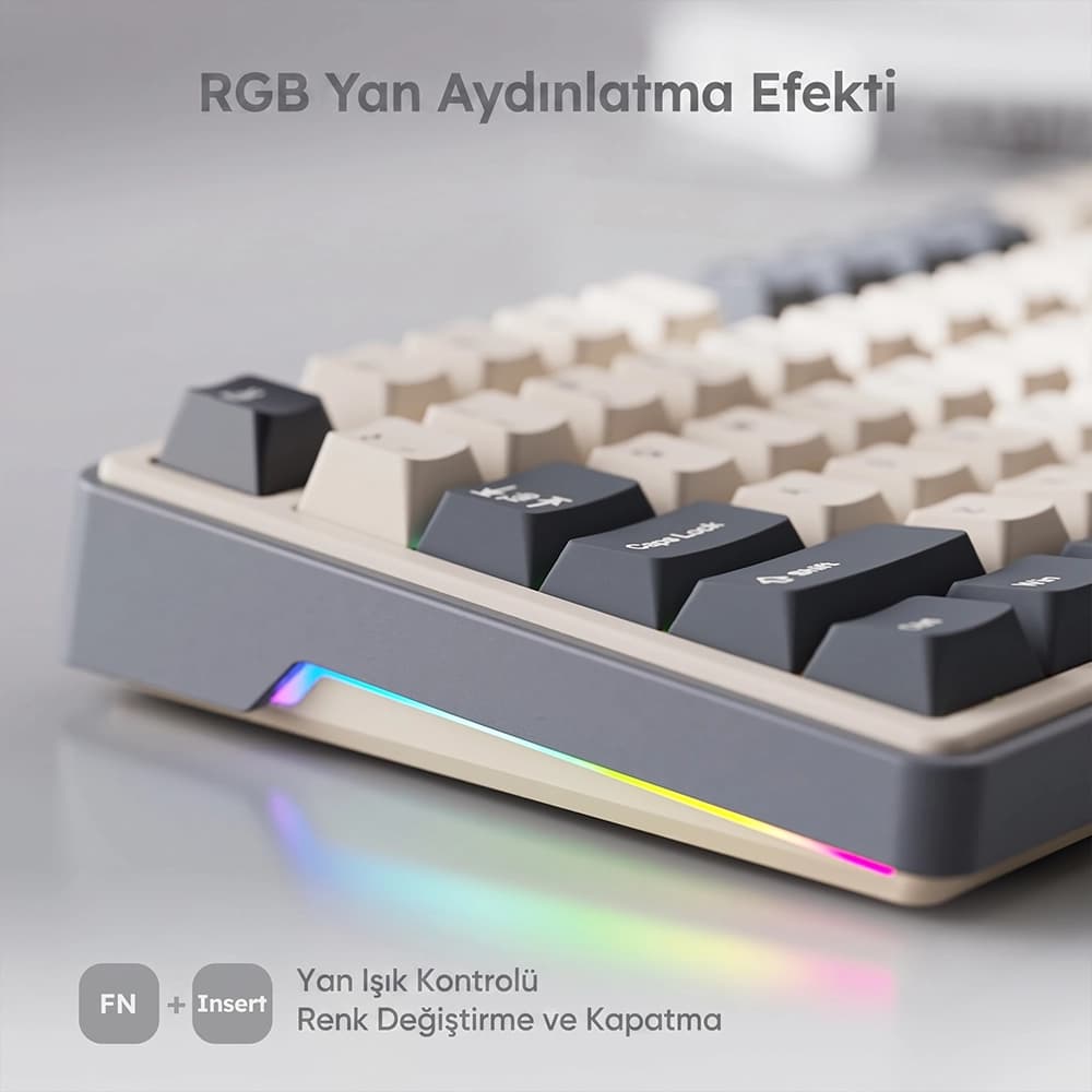 Royal Kludge RK R87 Pro %75 TKL Tasarım ve RGB Aydınlatma