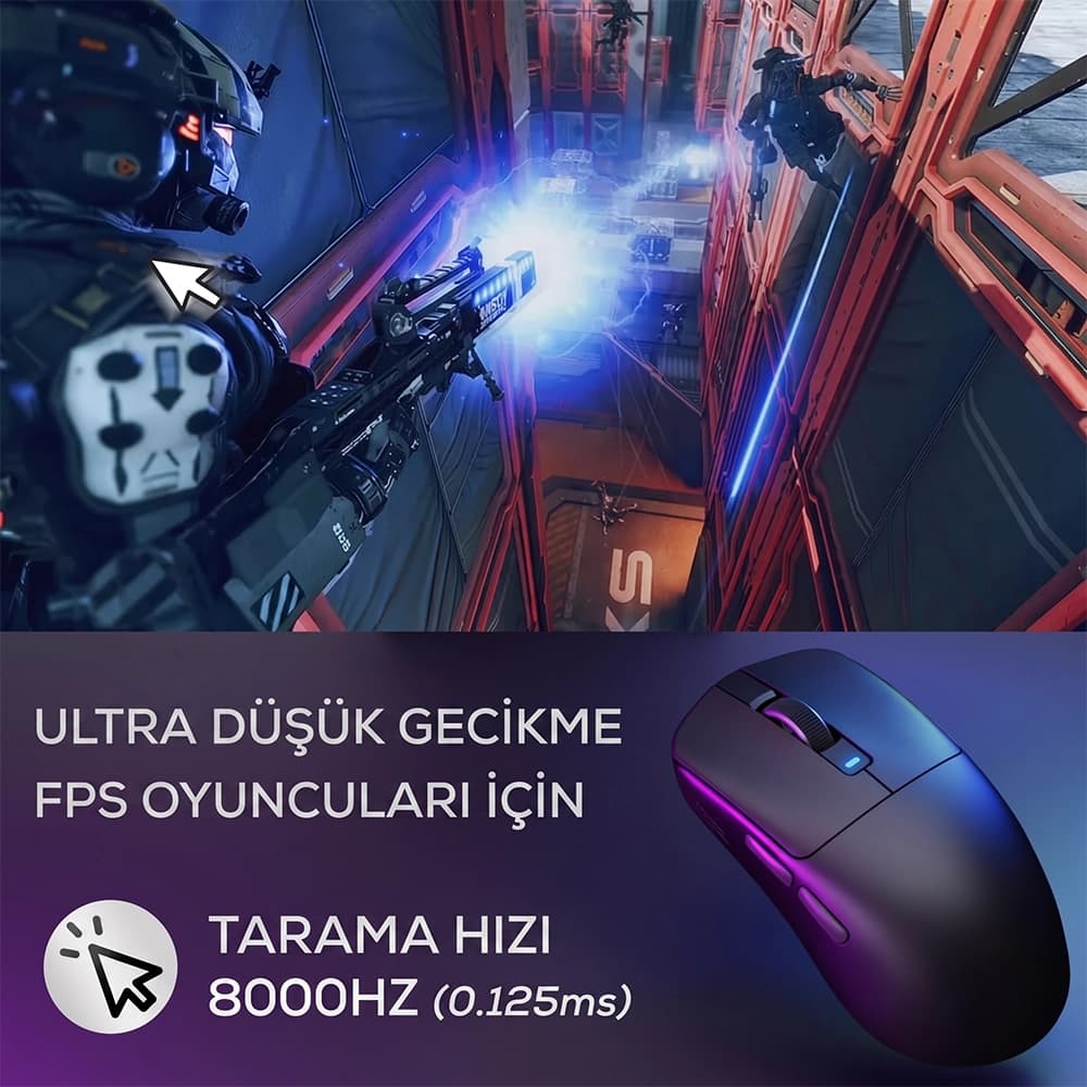 Royal Kludge RK M3 8000Hz Hız ve Mekanik Switchler