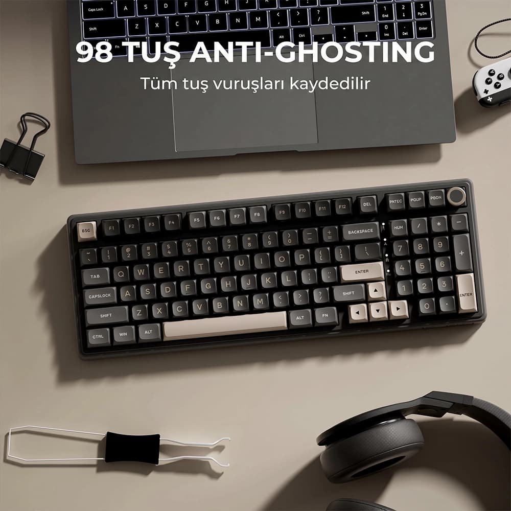 Royal Kludge R98 Pro Gasket Mount ve Akustik Katmanlar