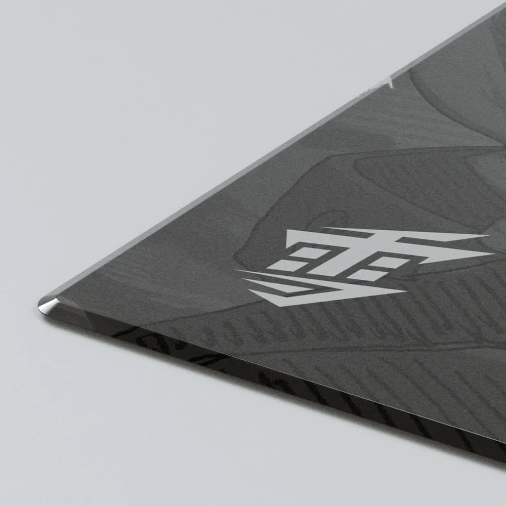 Yuki Aim Monokuro Glass (Cam) Oyuncu Mousepad [Number Edition]