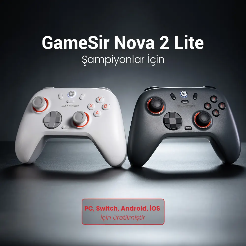 Gamesir Nova 2 Lite Hall Effect Kablosuz Oyun Kolu