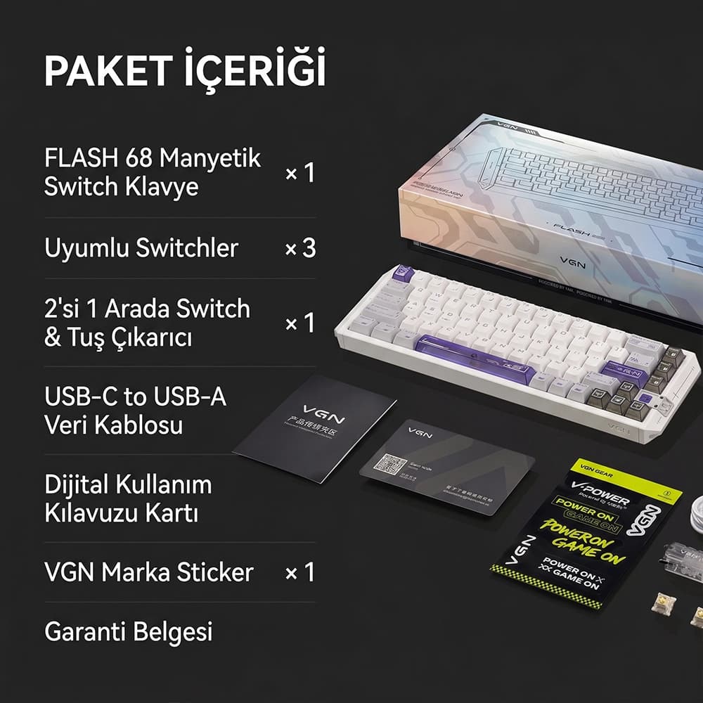 VGN Flash 68HE Package Contents