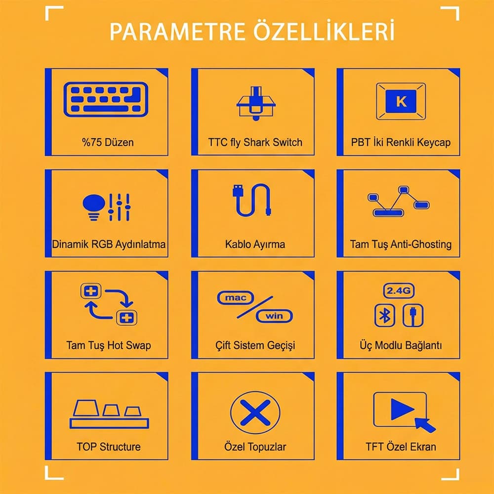 Darmoshark TOP75 Specs Table