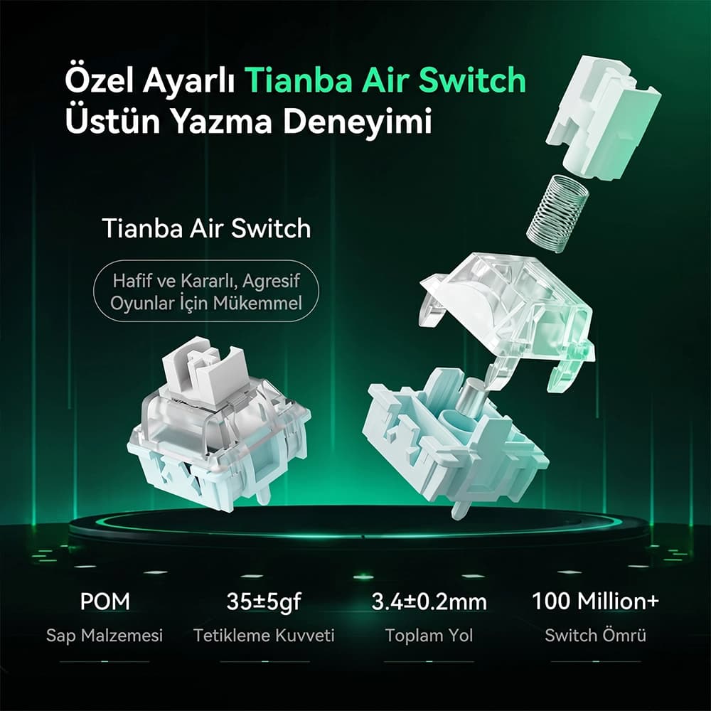 VGN Neon 75 Air HE Özel Ayarlı Tianba Air Switch