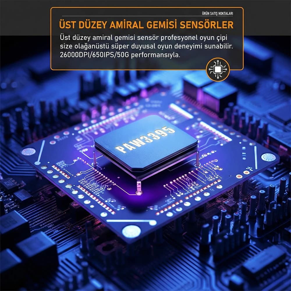 PAW3395 Sensor and TTC Switches