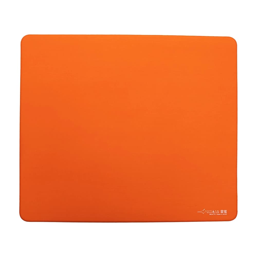 Artisan FX RAIDEN oyuncu mousepad'i, Daidai Orange seçeneği, üstten görünüm