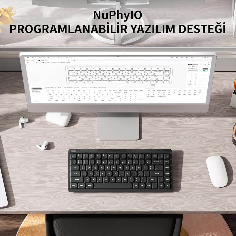NuPhy Node75 Brown Nano ve Blush Nano Switch Seçenekleri