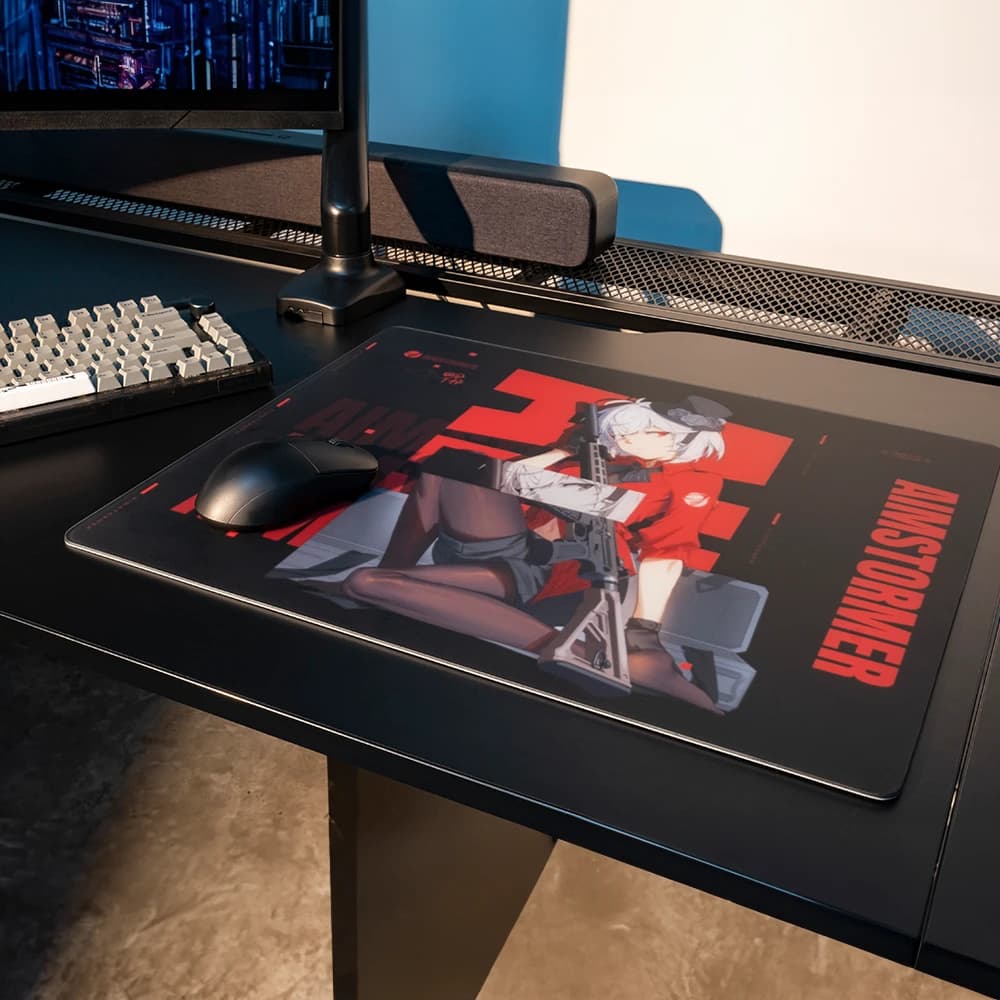Dream Gamer Aim Stormer Thunder Glass Mousepad - Speed Yüzey