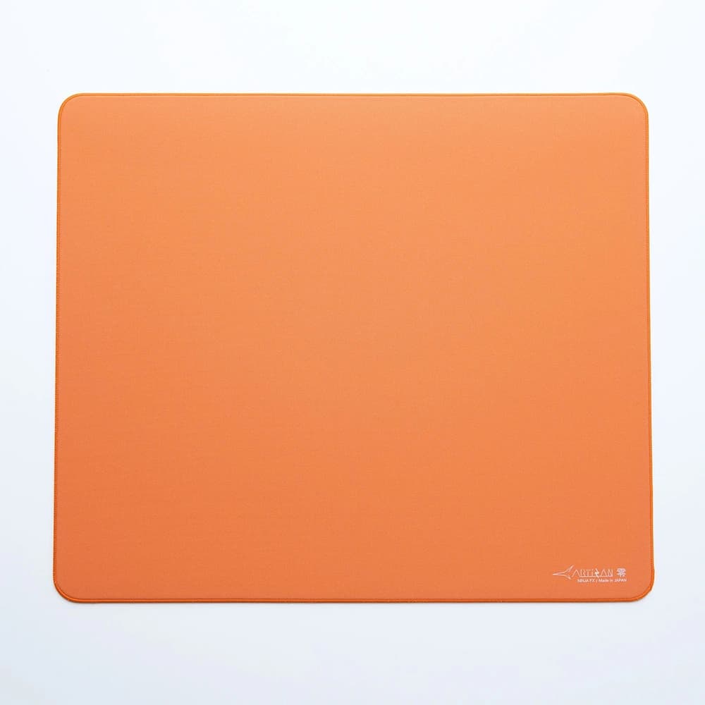Artisan FX Zero Poron oyuncu mousepad'i, Daidai Orange seçeneği, üstten görünüm