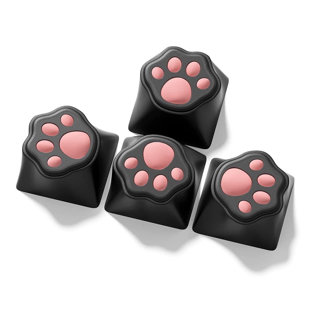 XVX Cat Paw 4-Tuşlu Silikon Artisan Keycap Tuş Takımı Seti