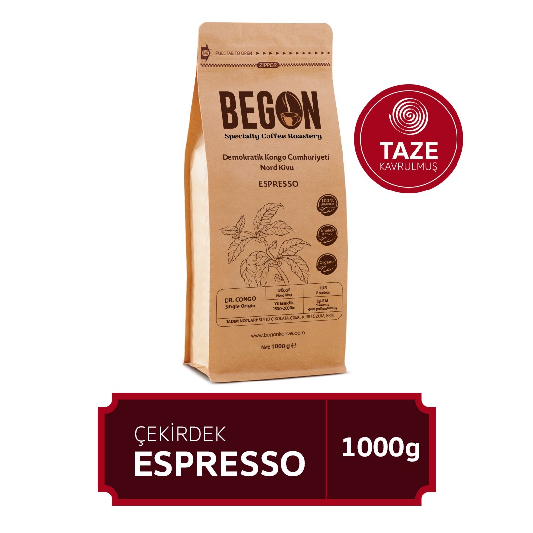 Nord Kivu Premium Espresso (Çekirdek) Kahve 1000g