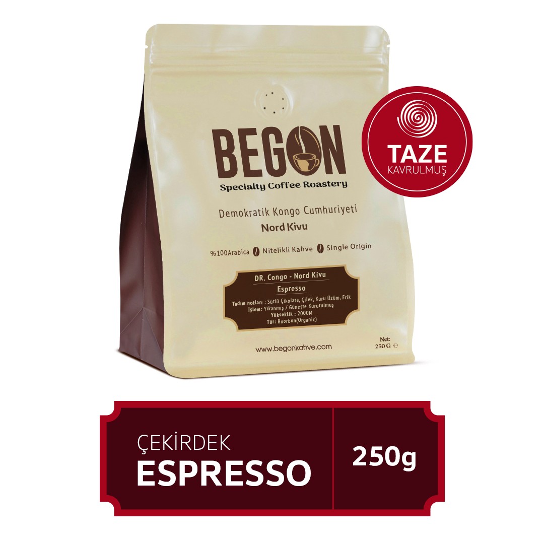 Nord Kivu Premium Espresso (Çekirdek) Kahve 250g