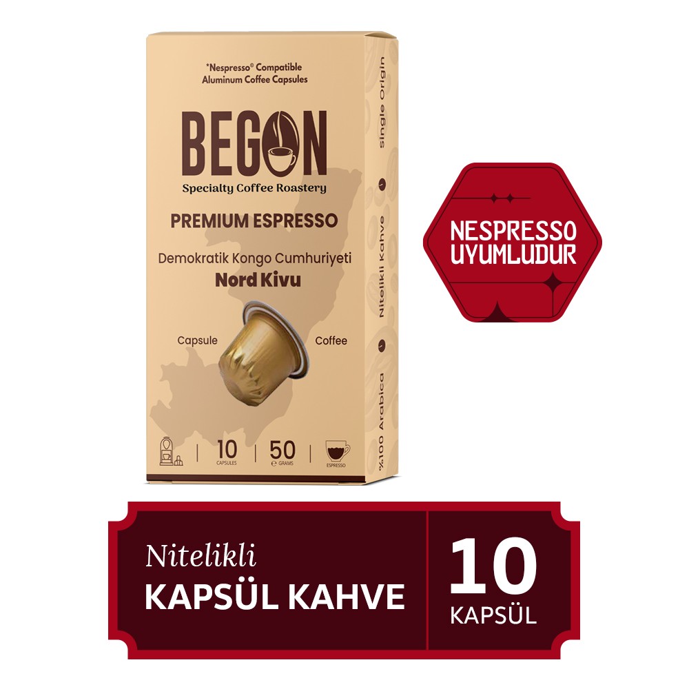 Nord Kivu Medium Roast Kapsül Kahve