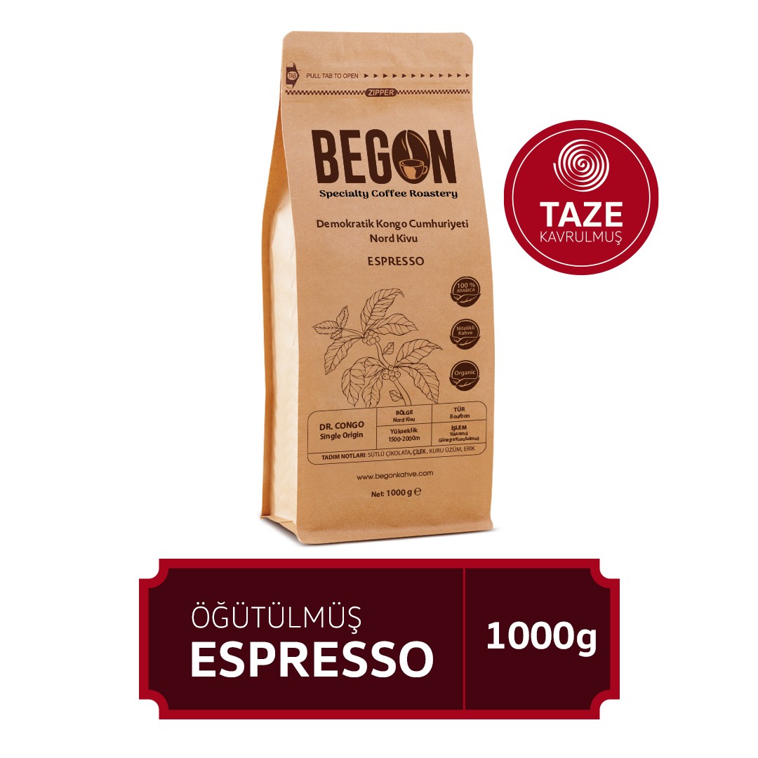 Nord Kivu Premium Espresso (Öğütülmüş) Kahve 1000g