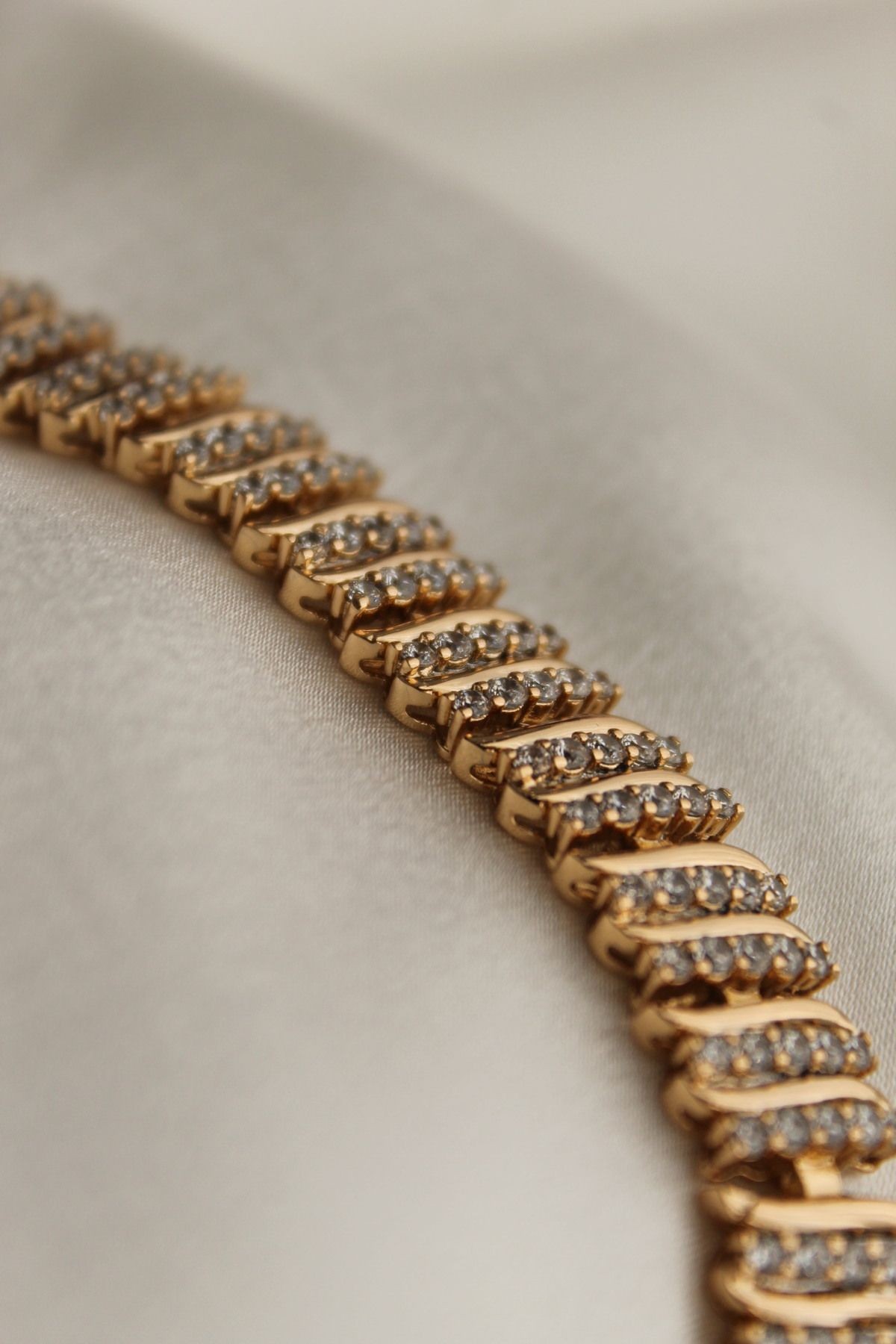VIP Çelik Rose Gold Zirkon Taşlı Bileklik