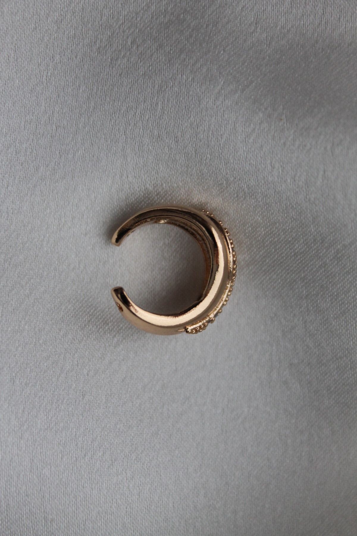 VIP Çelik Zirkon Taş İşlemeli Earcuff / Kıkırdak (sıkıştırılabilir) Küpe