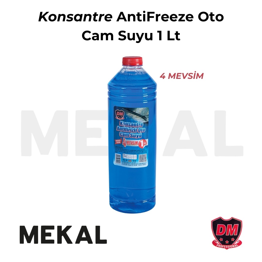 Konsantre Antifrizli Oto Cam Suyu (4 Mevsim)