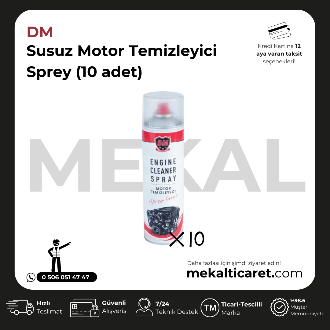  Susuz Motor Temizleyici Sprey - 10 Adet
