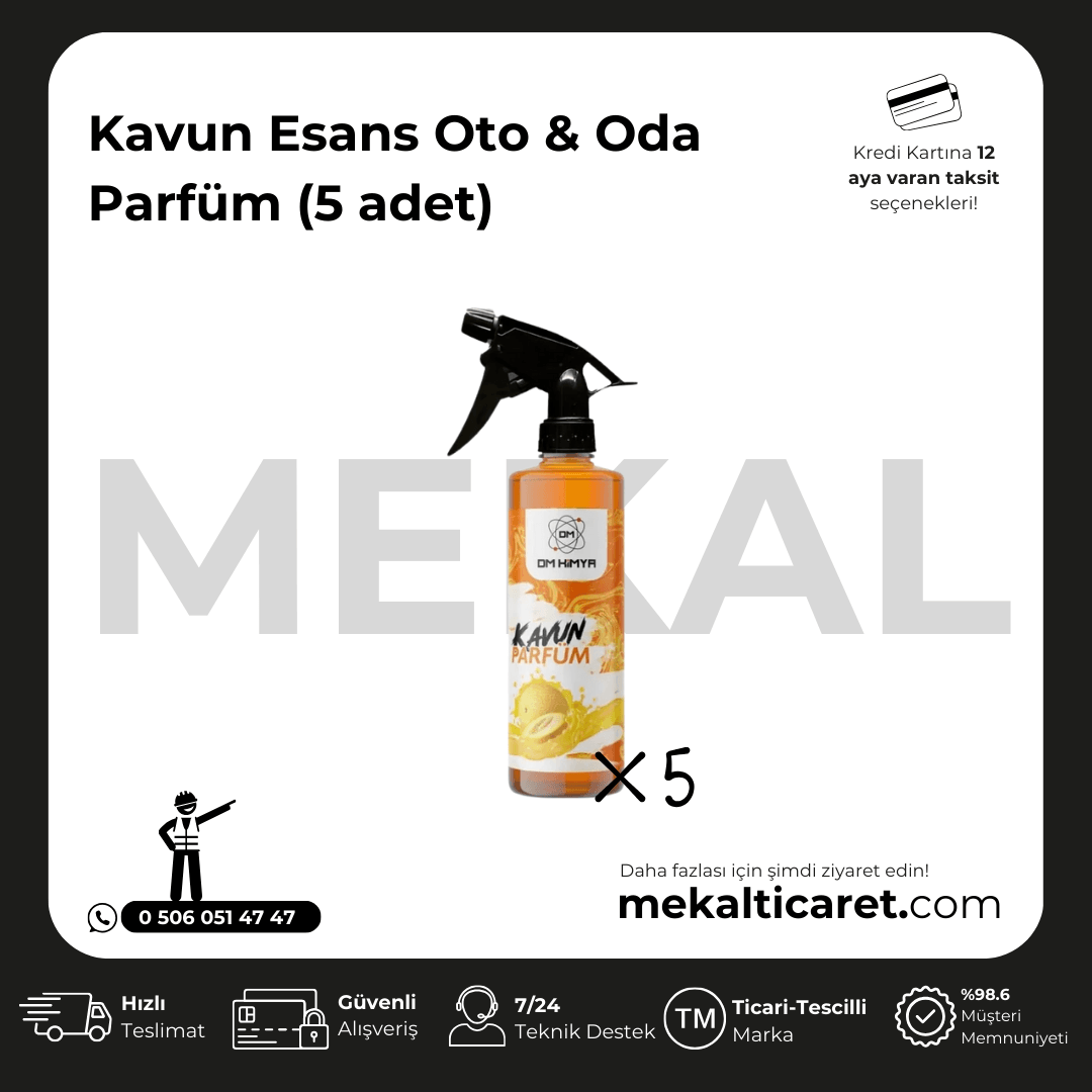 Kavun Esans Oto & Oda Parfüm - 5 Adet